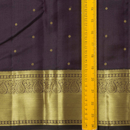Brown Kanchipuram Silk Saree For Festive Wear PV MEN 208
