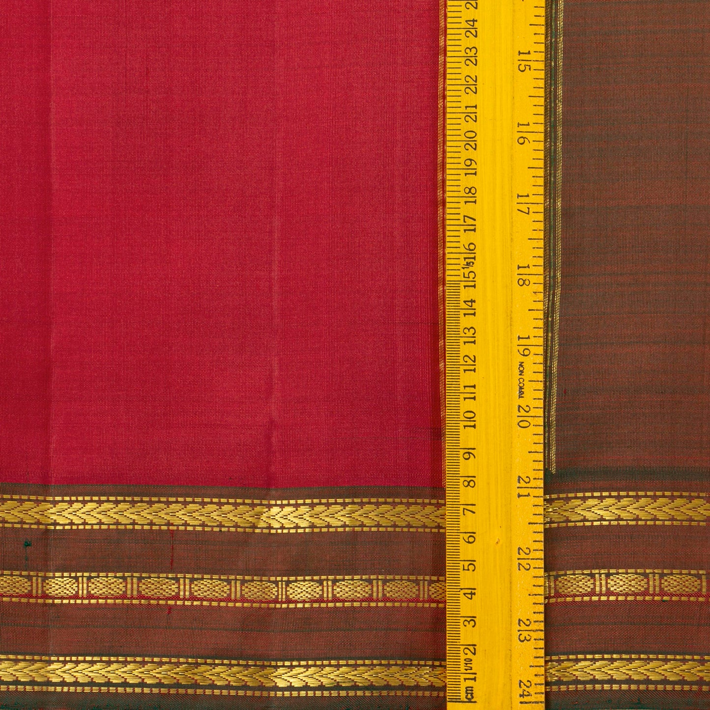 Red Kanchipuram Silk Saree For Festive Wear PV ABI 3021