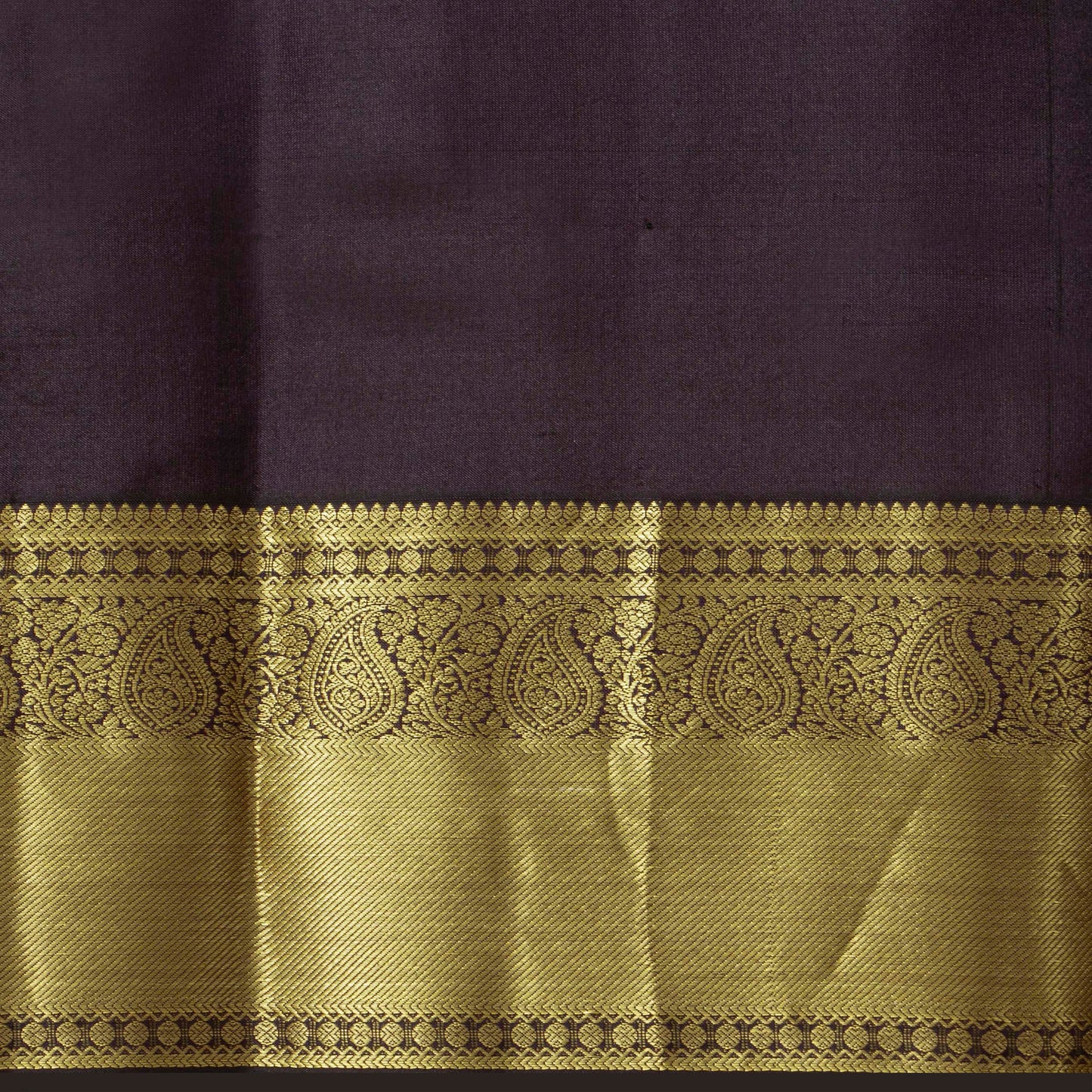 Brown Kanchipuram Silk Saree For Festive Wear PV MEN 208