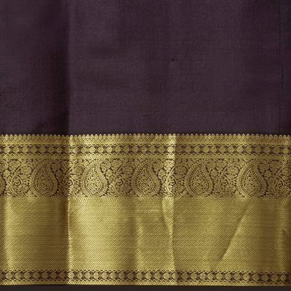 Brown Kanchipuram Silk Saree For Festive Wear PV MEN 208