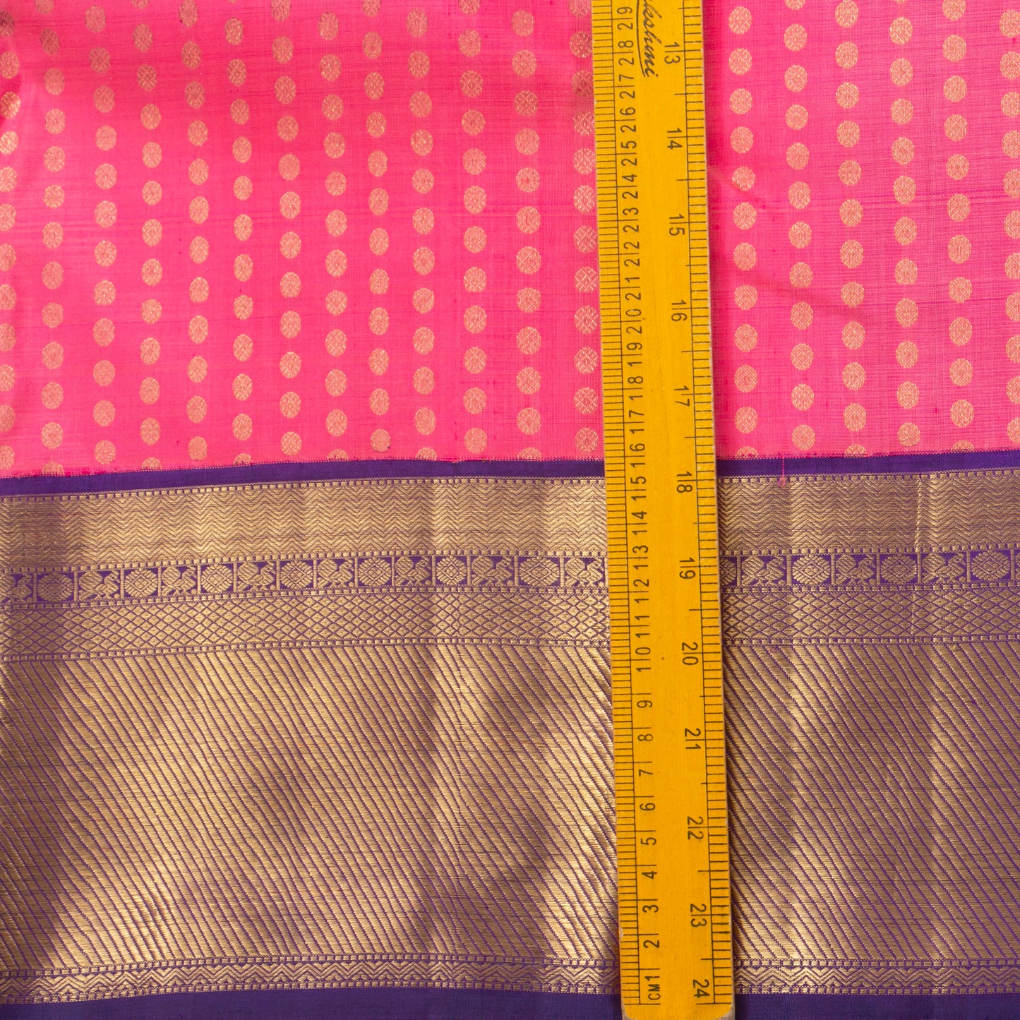 Pink And Violet Kanchipuram Silk Saree For Wedding Wear PV NYC 1284