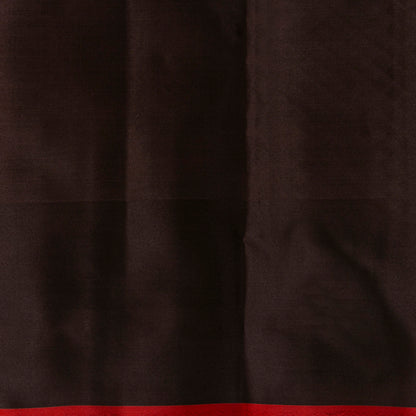 Peach Pink And Black Kanchipuram Silk Saree For Office Wear PV MEN 127 - Silk Sari - Panjavarnam PV MEN 127