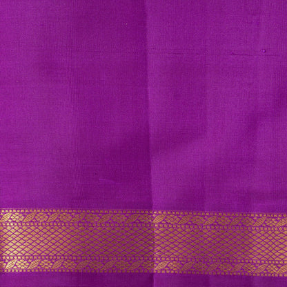Lotus Pink And Violet Kanchipuram Silk Saree For Wedding Wear PV MEN 276 - Silk Sari - Panjavarnam PV MEN 276