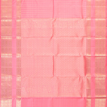 Pink Kanchipuram Silk Saree For Bridal Wear PV MEN 256