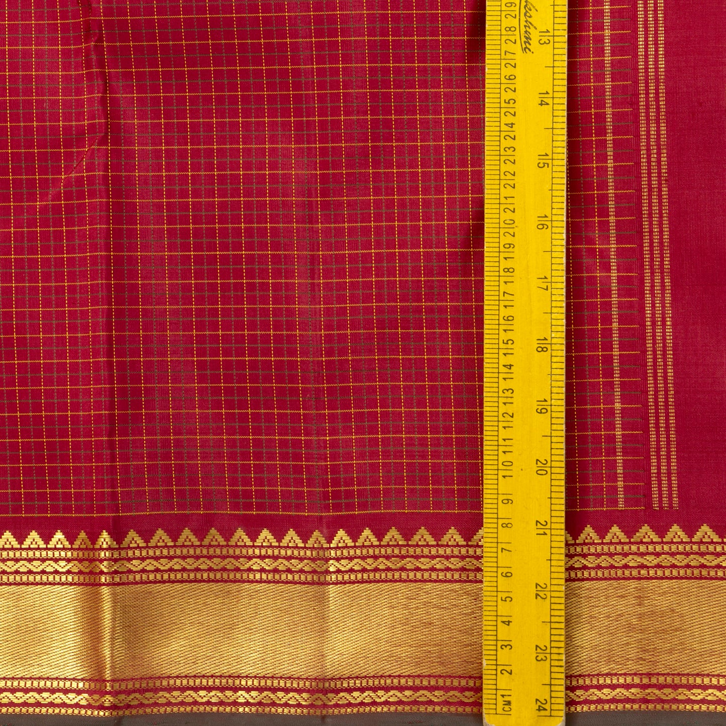 Maroon Kanchipuram Silk Saree For Festive Wear PV NYC 1417