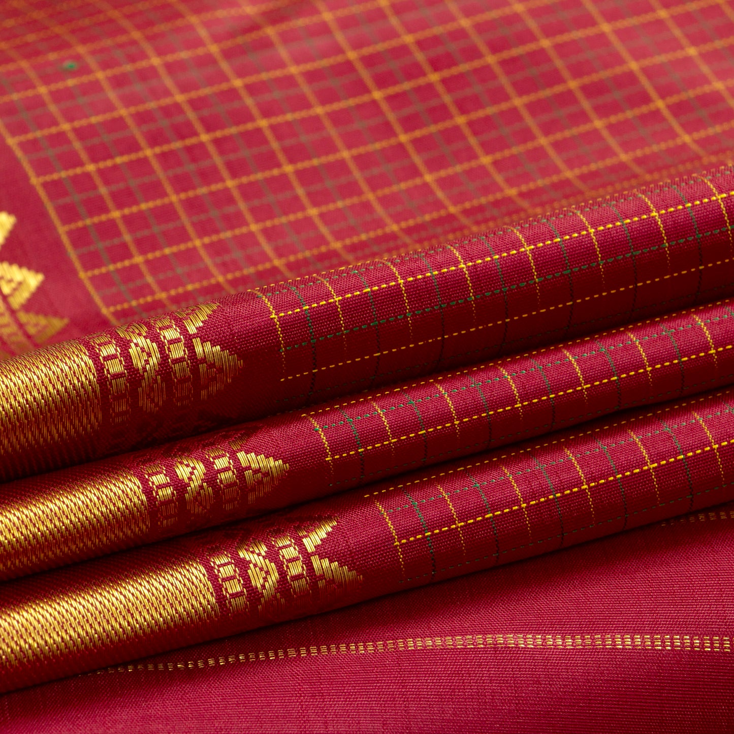 Maroon Kanchipuram Silk Saree For Festive Wear PV NYC 1417