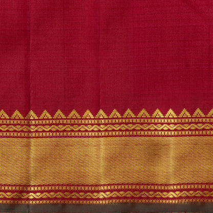 Maroon Kanchipuram Silk Saree For Festive Wear PV NYC 1417