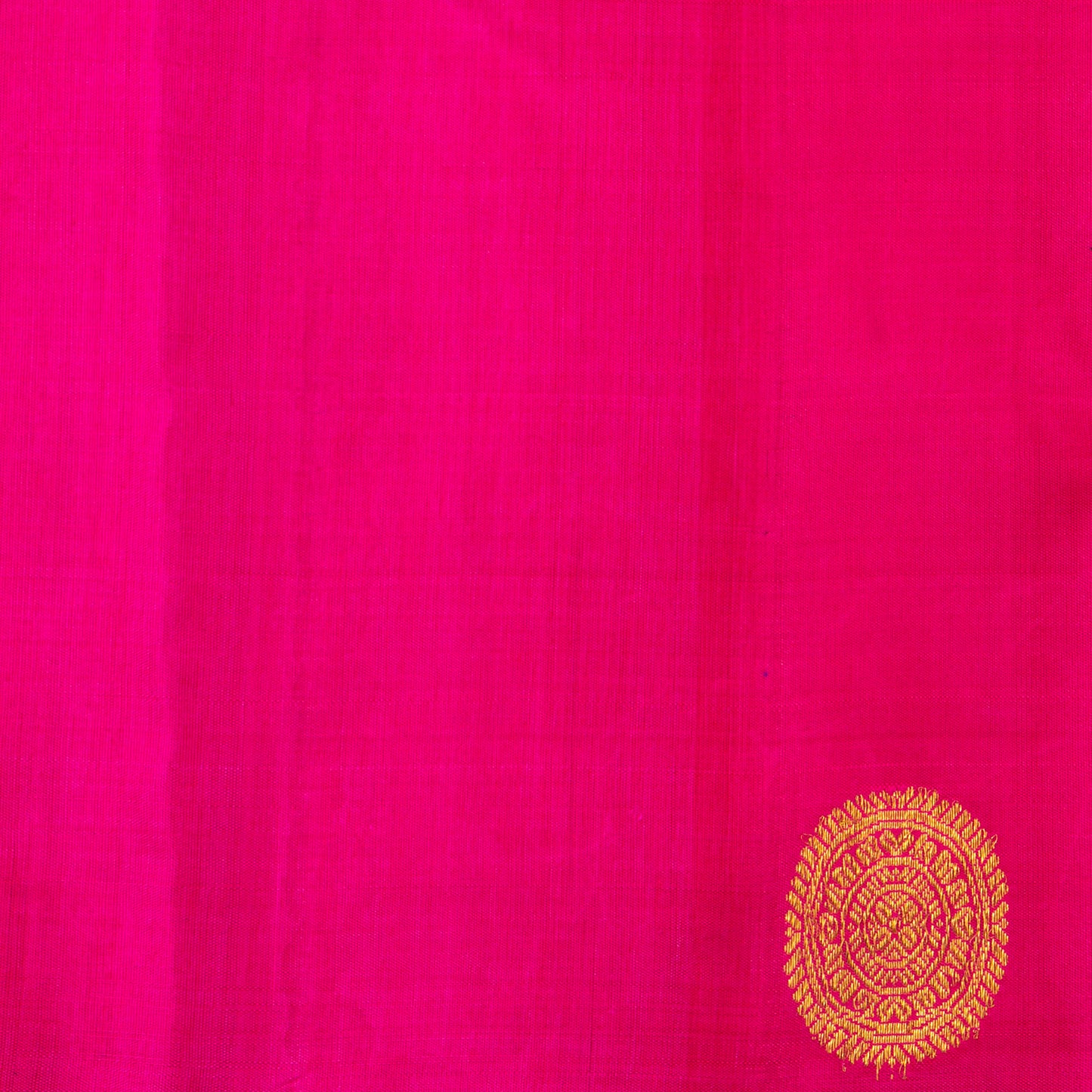 Blue And Pink Kanchipuram Silk Saree Borderless Handwoven Pure Silk For Festive Wear PV NYC 1318