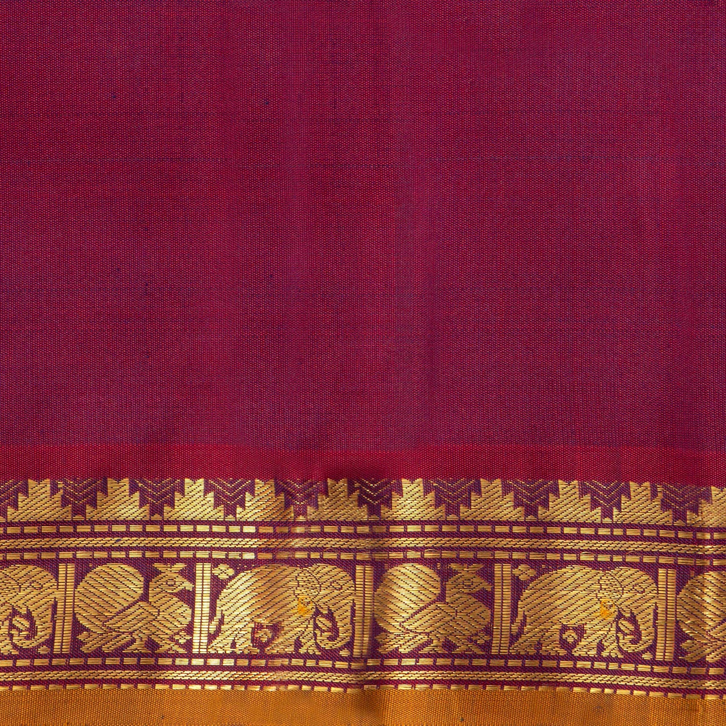 Green And Maroon Kanchipuram Silk Saree For Festive Wear PV NYC 1415