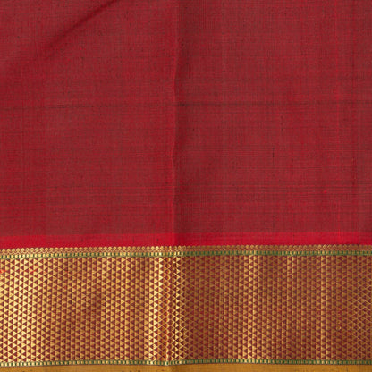 Green And Maroon Kanchipuram Silk Saree For Wedding Wear PV NYC 1349