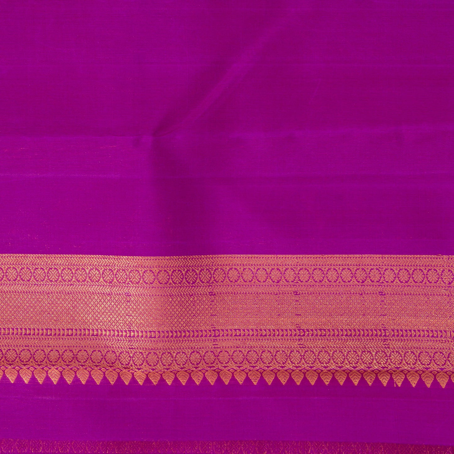 Pink And Violet Borderless Kanchipuram Silk Saree For Wedding Wear - PV NYC 1338