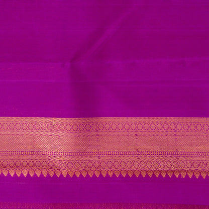 Pink And Violet Borderless Kanchipuram Silk Saree For Wedding Wear - PV NYC 1338