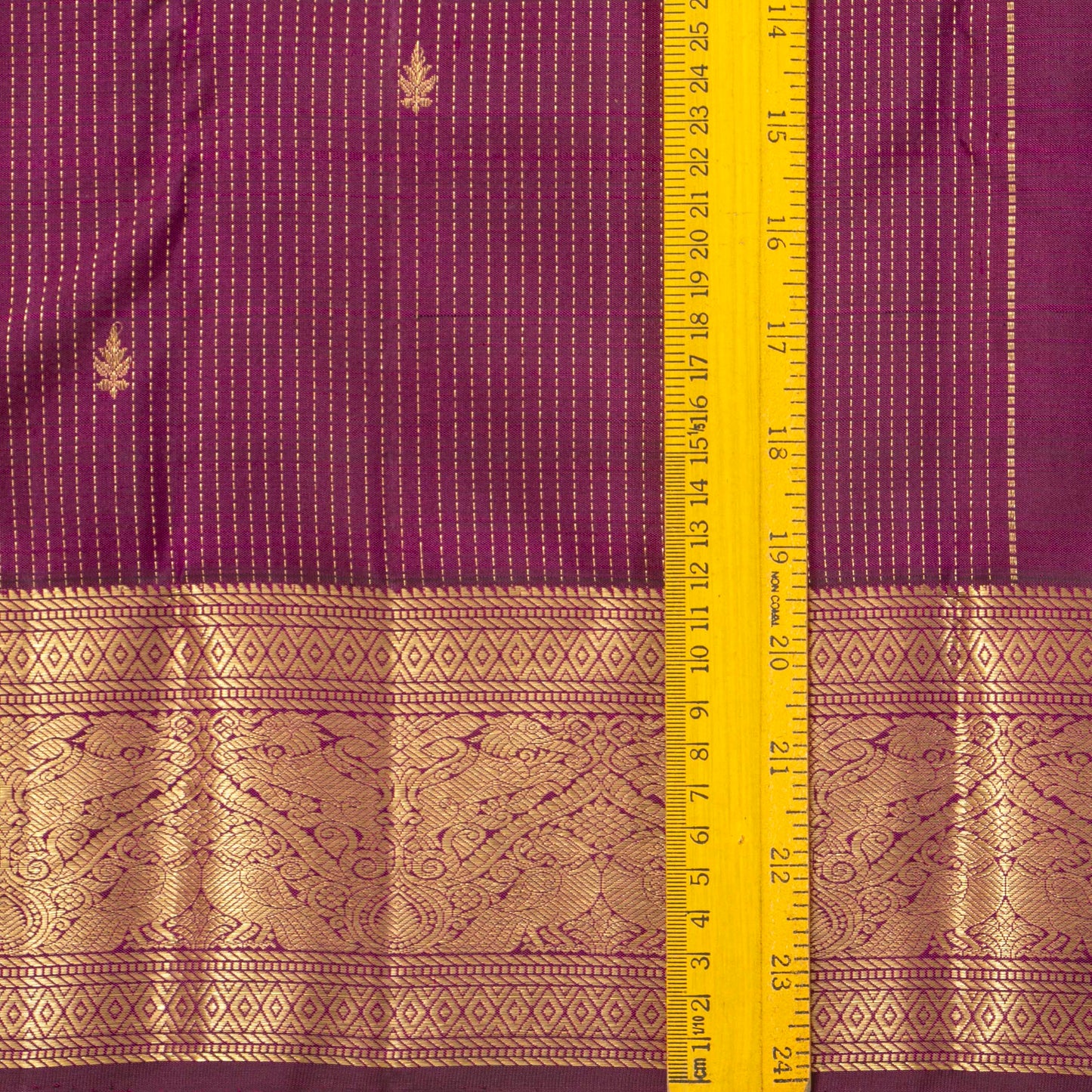 Byzantium Purple Kanchipuram Silk Saree For Wedding Wear PV MEN 269