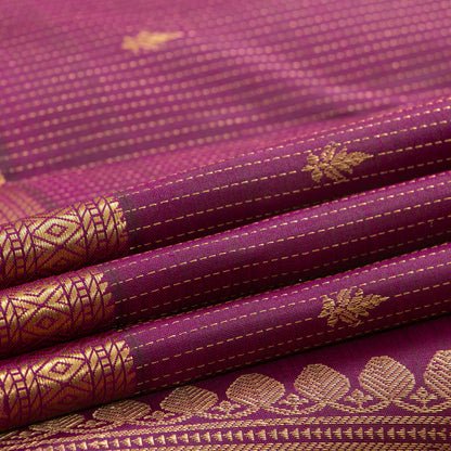 Byzantium Purple Kanchipuram Silk Saree For Wedding Wear PV MEN 269
