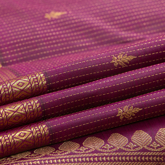 Byzantium Purple Kanchipuram Silk Saree For Wedding Wear PV MEN 269