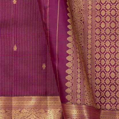 Byzantium Purple Kanchipuram Silk Saree For Wedding Wear PV MEN 269