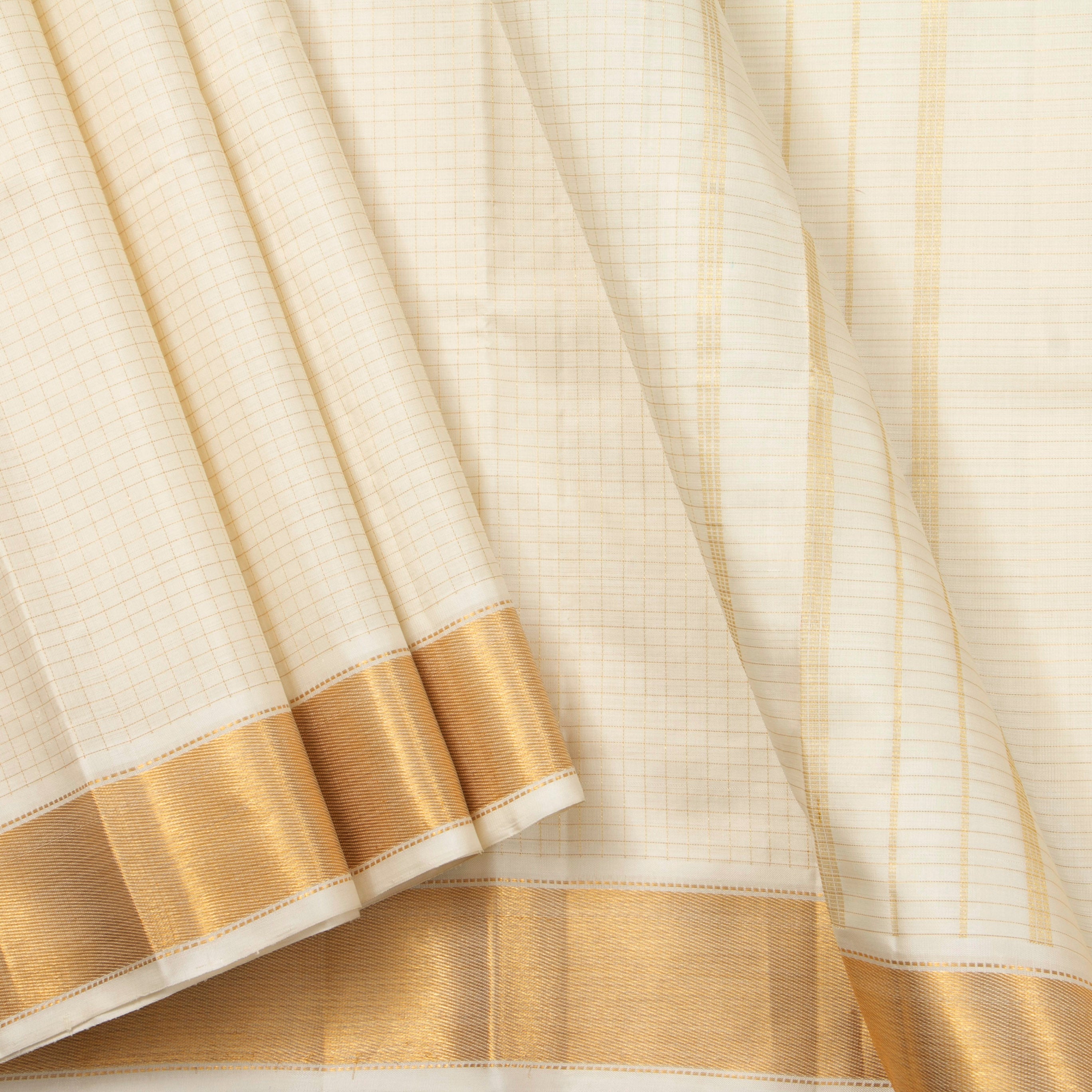 Kanchipuram Whites Off White Silk Sarees Whites Off White Shade Kanjivaram Panjavarnam