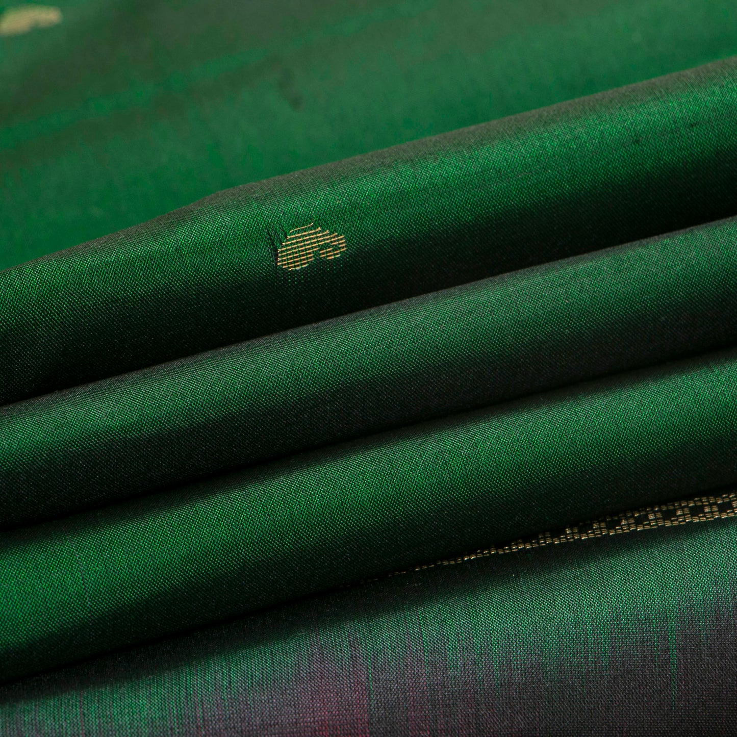 Green And Maroon Kanchipuram Silk Saree For Festive Wear PV MEN 116