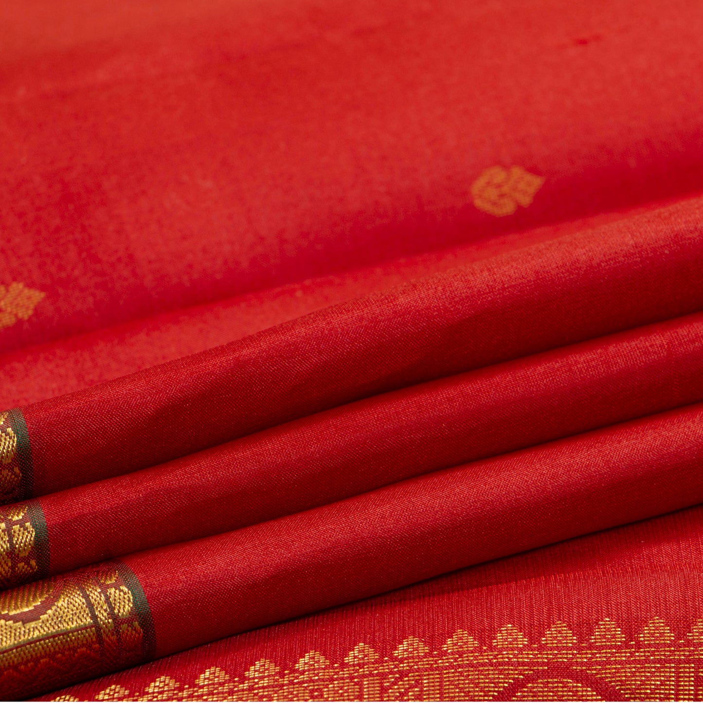 Red And Brown Kanchipuram Silk Saree Light Weight For Festive Wear PV MEN 150