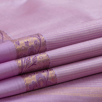 Lavender Kanchipuram Silk Saree Vairaoosi For Wedding Wear PV NYC 1348