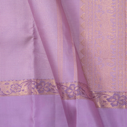 Lavender Kanchipuram Silk Saree Vairaoosi For Wedding Wear PV NYC 1348