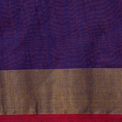Purple Dhakai Jamdhani Muslin Silk Saree With Tissue Zari For Office Wear PV MJ 90