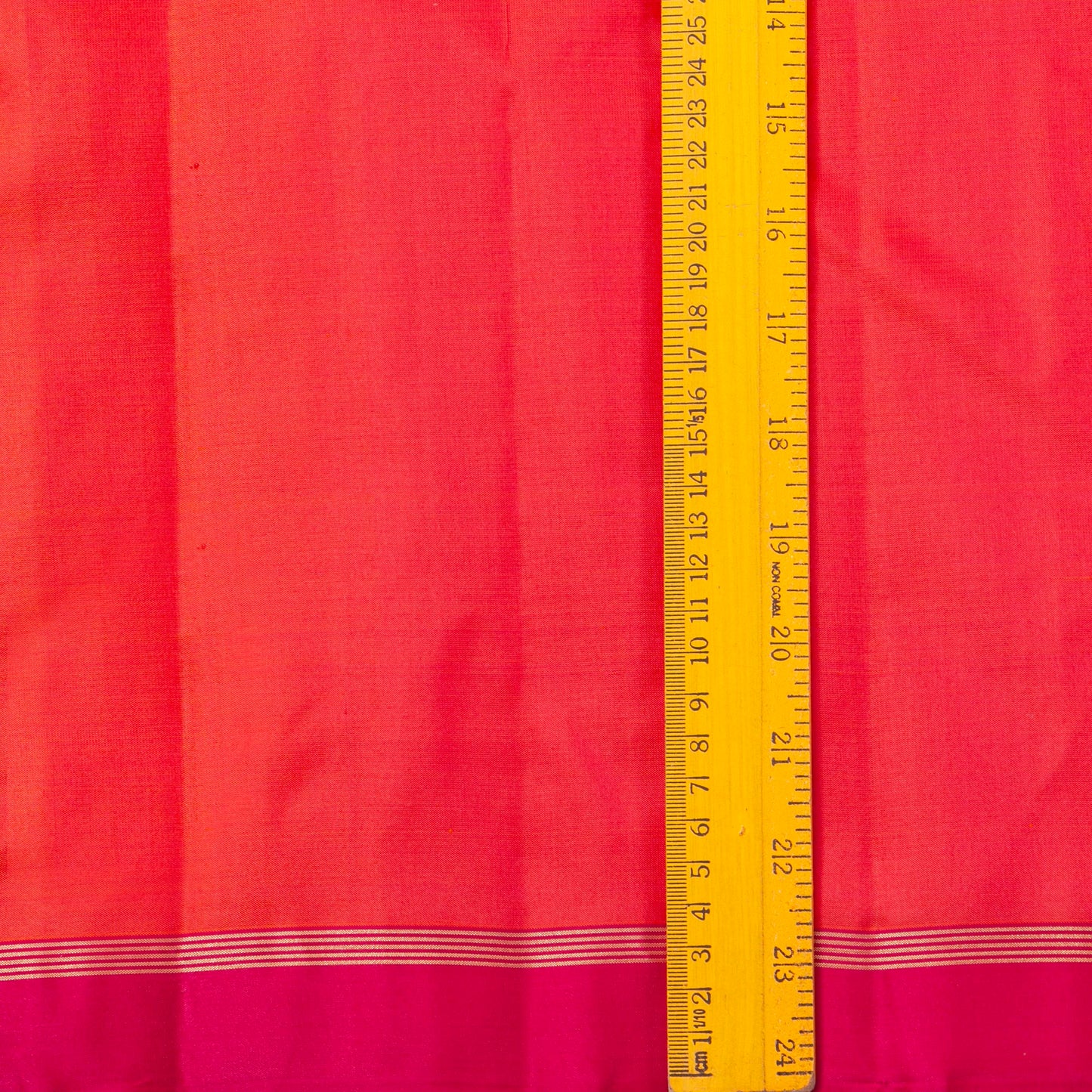 Orange And Pink Dual Shade Kanchipuram Silk Saree Light Weight For Office Wear PV MEN 135