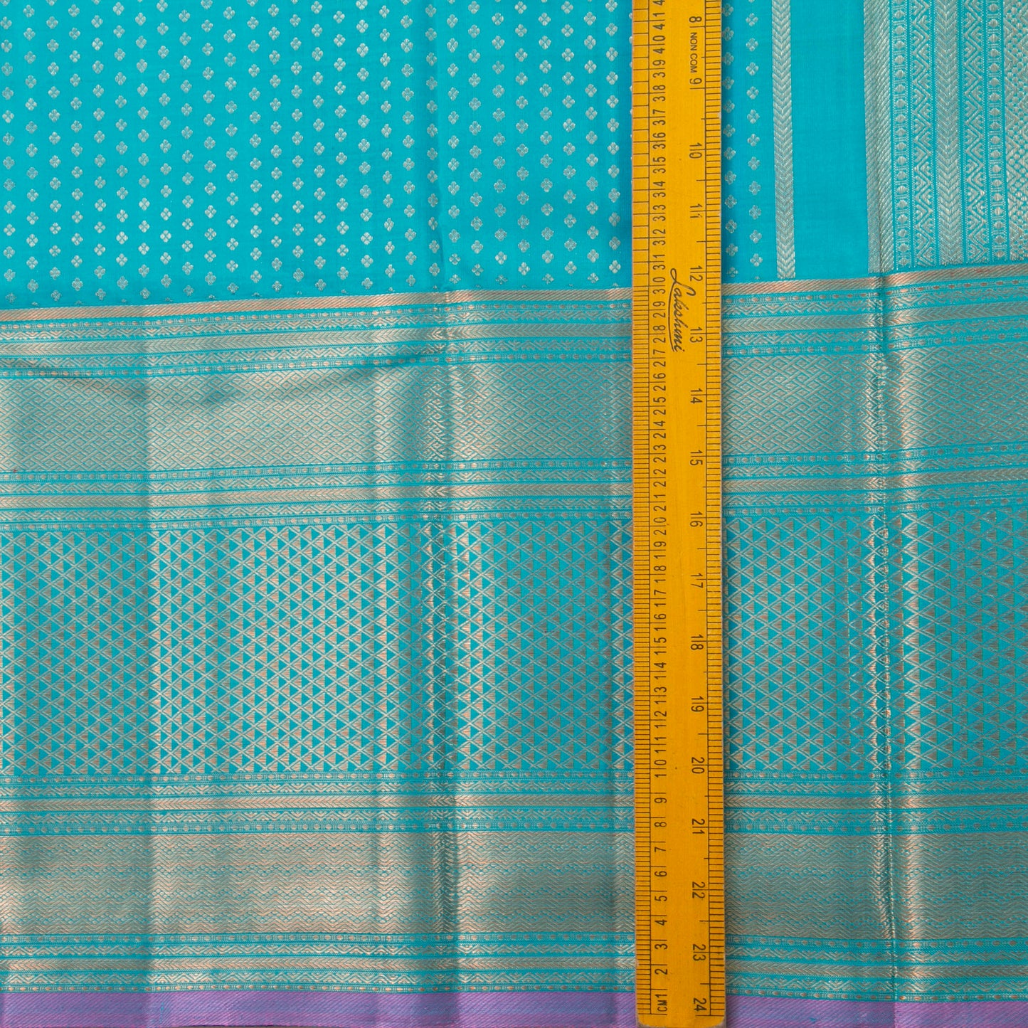 Blue Kanchipuram Silk Saree For Wedding Wear PV NYC 1373