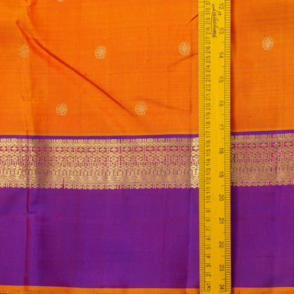 Orange And Magenta Kanchipuram Silk Saree For Festive Wear PV NYC 1341