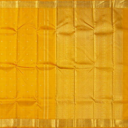 Yellow Kanchipuram Silk Saree For Festive Wear PV 2053
