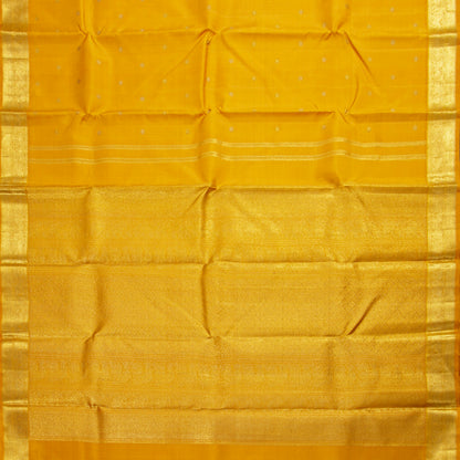 Yellow Kanchipuram Silk Saree For Festive Wear PV 2053