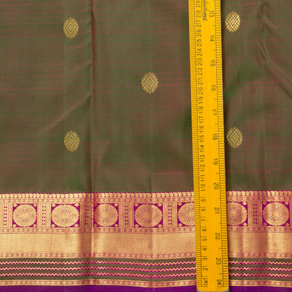 Manthulir Green And Pink Kanchipuram Silk Saree For Festive Wear PV NYC 1335