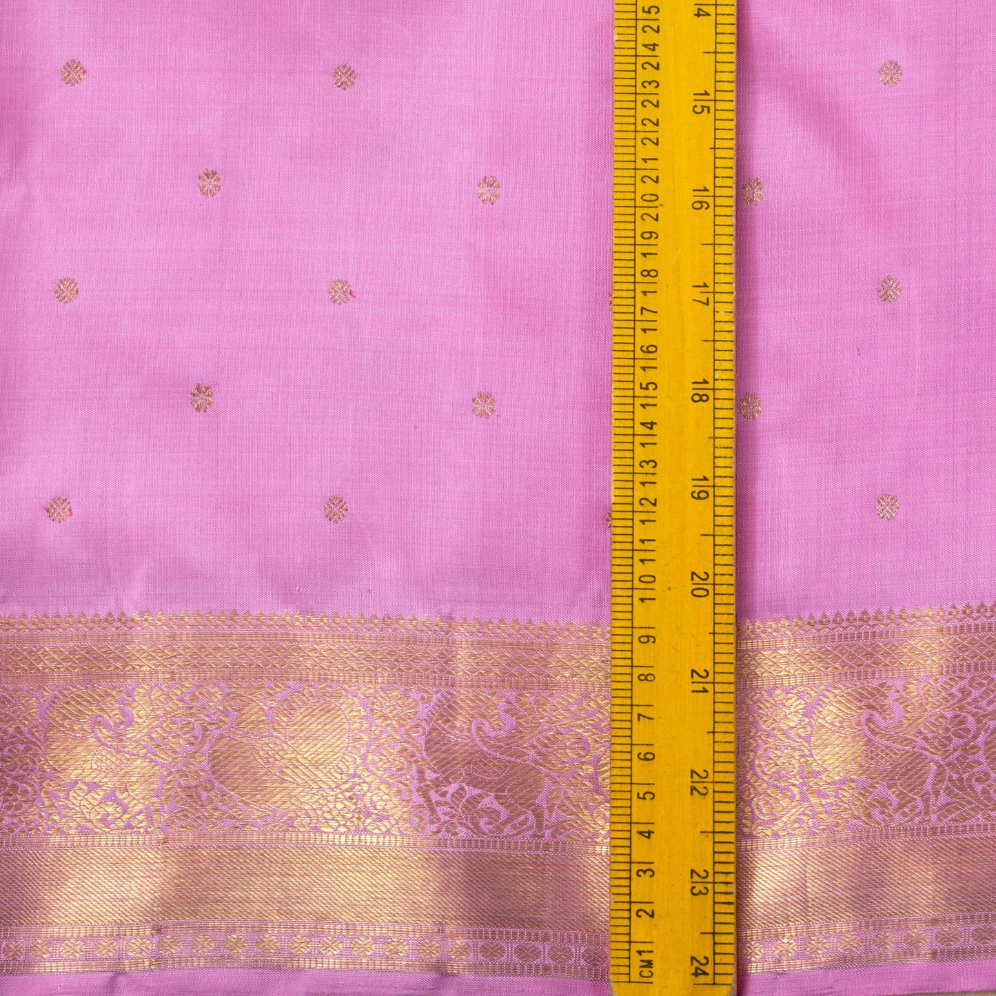 Lotus Pink Kanchipuram Silk Saree With Kamalam Motifs For Wedding Wear PV NYC 1669
