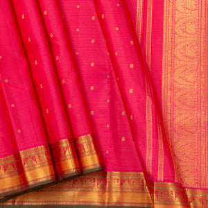 Pink Kanchipuram Vairaoosi Silk Saree For Bridal Wear PV NYC 1293