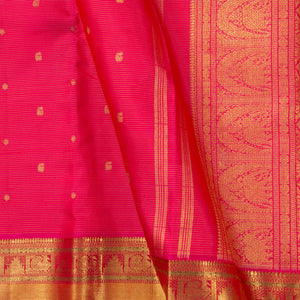 Pink Kanchipuram Vairaoosi Silk Saree For Bridal Wear PV NYC 1293