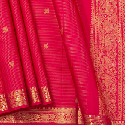 Pink Kanchipuram Silk Saree Vairaoosi For Weddind Wear PV MEN 247
