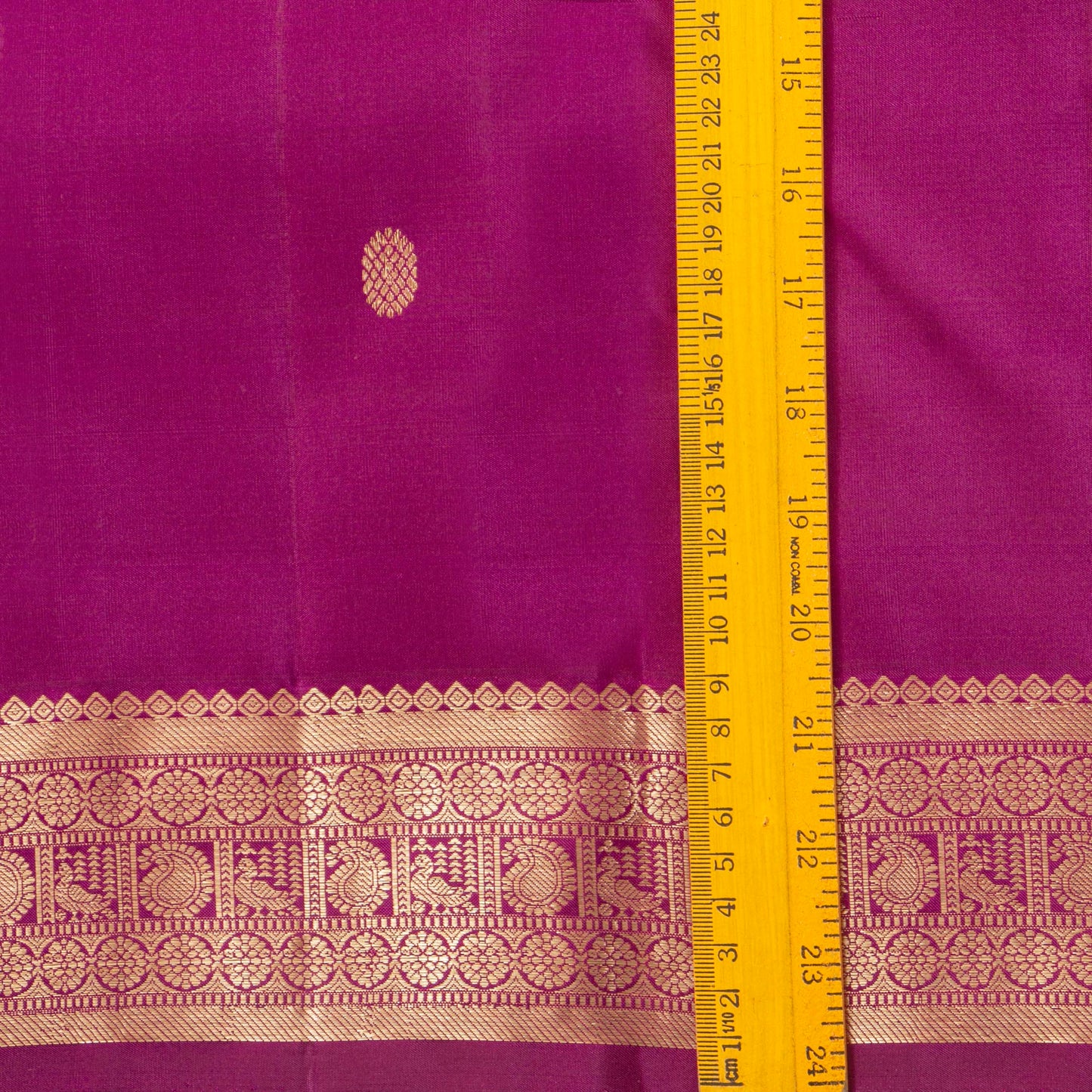 Magenta Kanchipuram Silk Saree For Festive Wear PV MEN 254