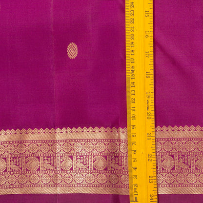 Magenta Kanchipuram Silk Saree For Festive Wear PV MEN 254
