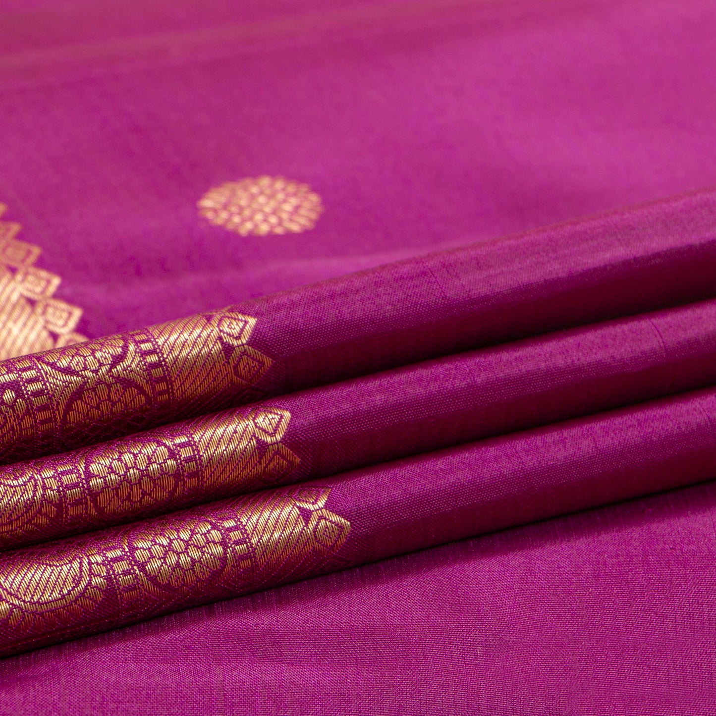 Magenta Kanchipuram Silk Saree For Festive Wear PV MEN 254
