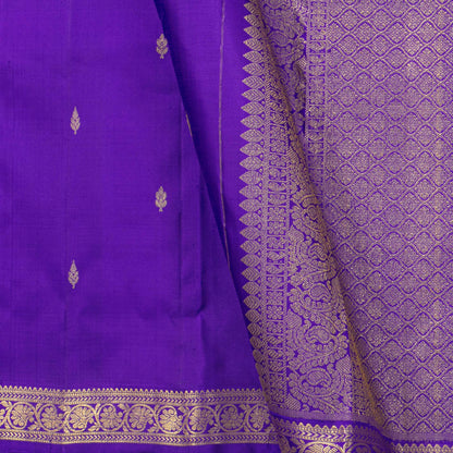 Violet Kanchipuram Silk Saree For Festive Wear PV MEN 226