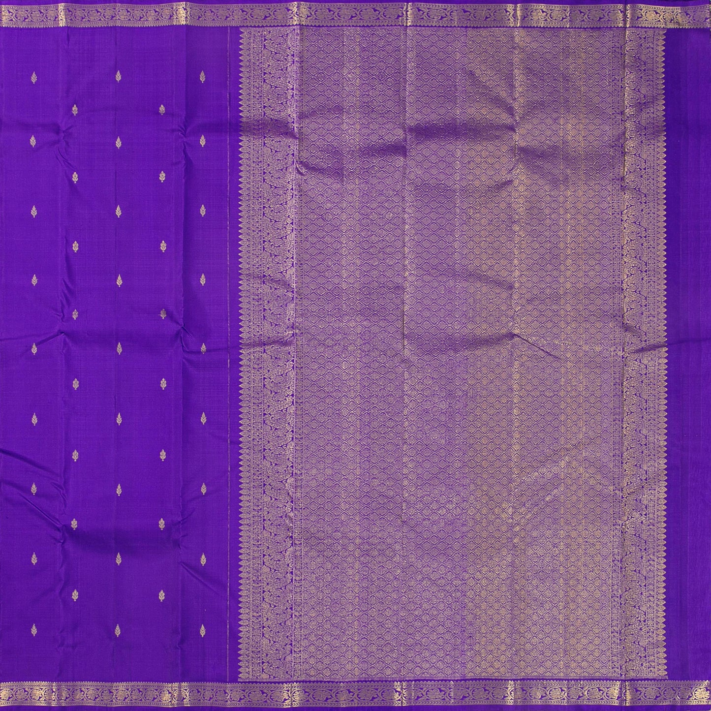 Violet Kanchipuram Silk Saree For Festive Wear PV MEN 226