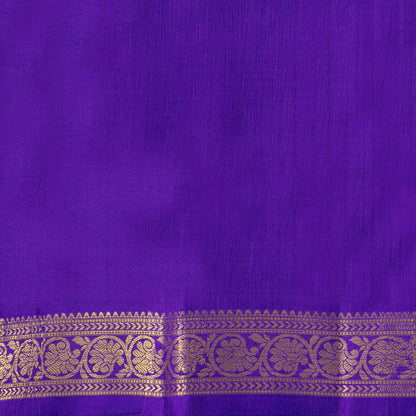 Violet Kanchipuram Silk Saree For Festive Wear PV MEN 226