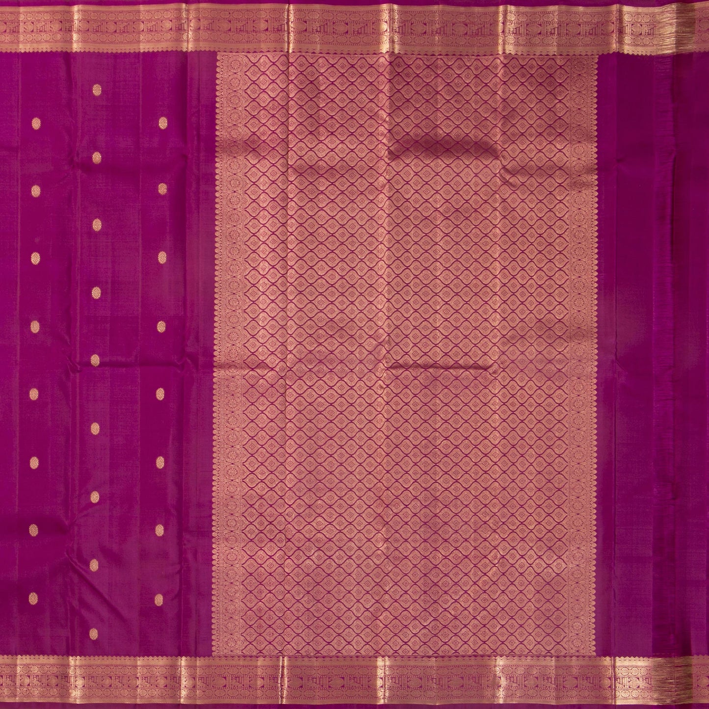 Magenta Kanchipuram Silk Saree For Festive Wear PV MEN 254