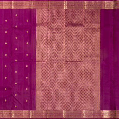 Magenta Kanchipuram Silk Saree For Festive Wear PV MEN 254