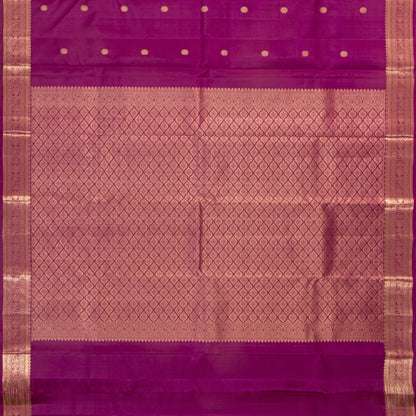 Magenta Kanchipuram Silk Saree For Festive Wear PV MEN 254
