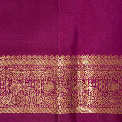 Magenta Kanchipuram Silk Saree For Festive Wear PV MEN 254