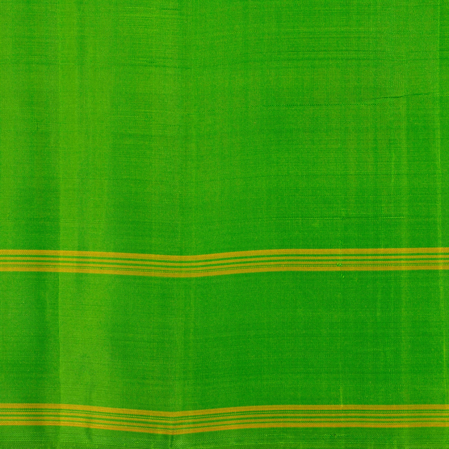 Yellow And Green Kanchipuram Silk Saree For Festive Wear PV NYC 1405