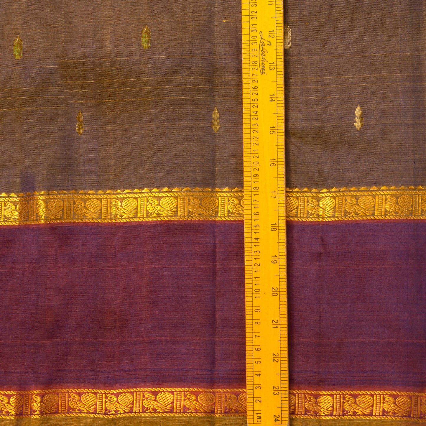 Brown And Magenta Kanchipuram Silk Saree For Festive Wear PV NYC 1679