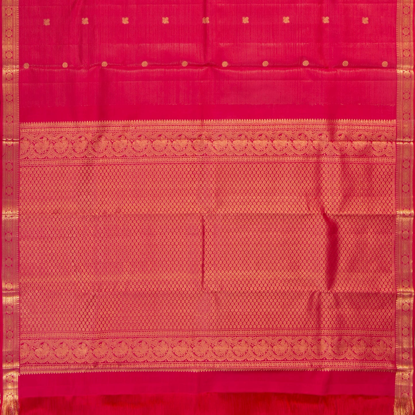 Pink Kanchipuram Silk Saree Vairaoosi For Weddind Wear PV MEN 247