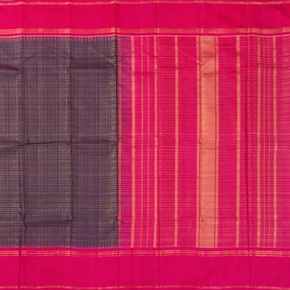 Purple And Pink Kanchipuram Silk Saree For Festive Wear PV NYC 1297